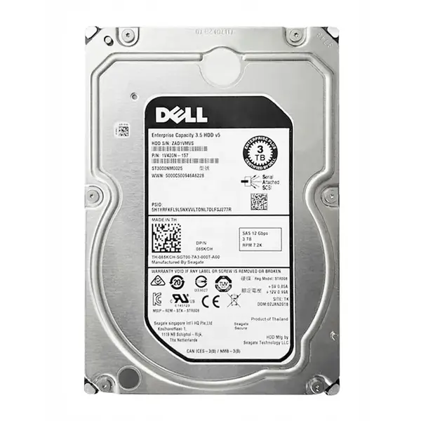 085KCH Dell 3TB 12Gb/s SAS 7200 3.5-Inch Hard Drive