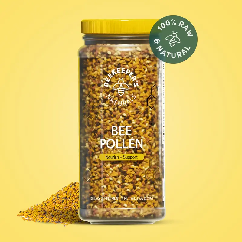 Bee Pollen - 100% Raw Granules for Energy, Immunity & Whole Body Wellness - Superfood Packed with Vitamin B, Minerals & Prote...