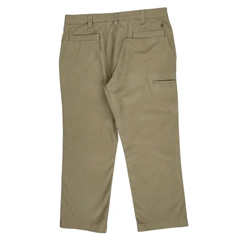 Carhartt Trousers - 36W 28L Beige Cotton