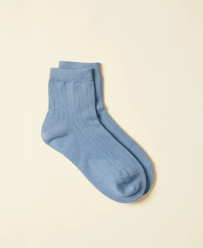 Women's Cotton Ankle Socks Fuji - Slateblue