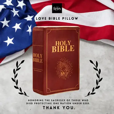 Fete 'Love' Bible Pillow, 1 Corinthians 13