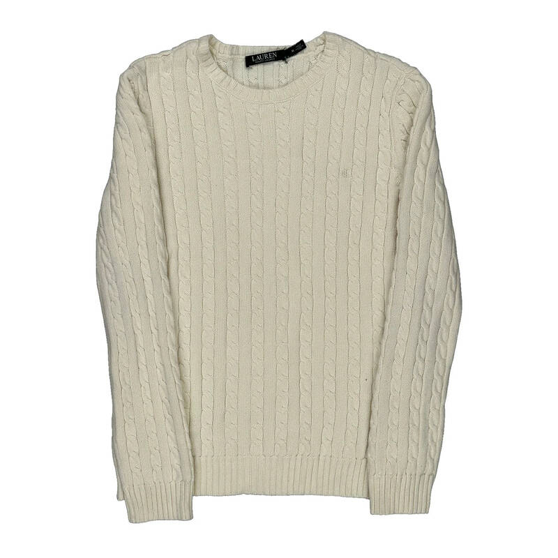 Ralph Lauren Jumper - Medium White Cotton