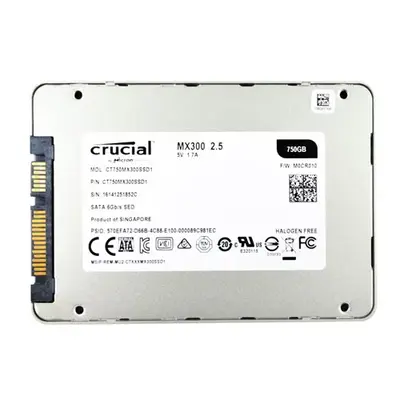 CT750MX300SSD1 Crucial MX300 750GB Triple-Level Cell SATA 6Gb/s 2.5-Inch Solid State Drive
