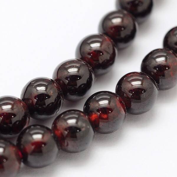 Garnet Round Beads Strands