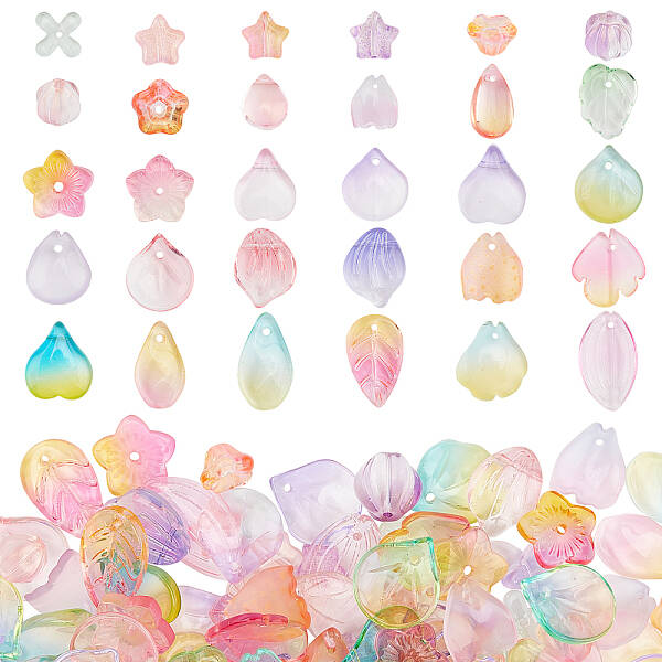 Electroplate Transparent Glass Beads