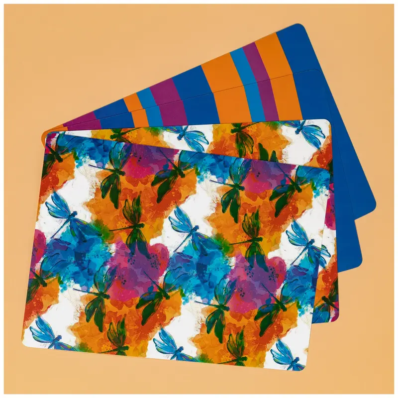 Flexible Nonslip Cutting Mats - Set of 4 - Dragonfly Vines
