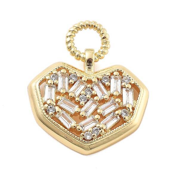 Real 18K Gold Plated Brass Glass Pendants