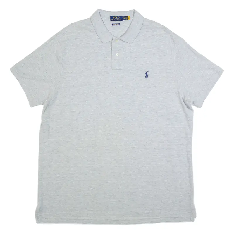 POLO RALPH LAUREN Slim Fit Mens Polo Shirt Grey 2XL