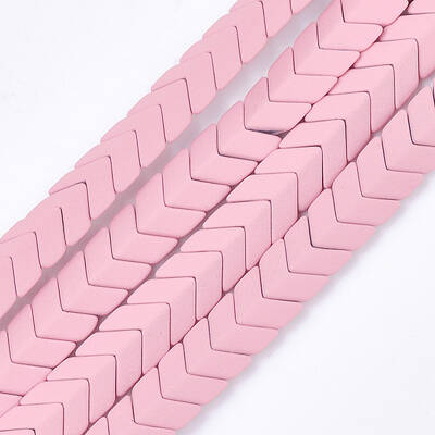 Spray Painted Non-magnetic Synthetic Hematite Beads Strands