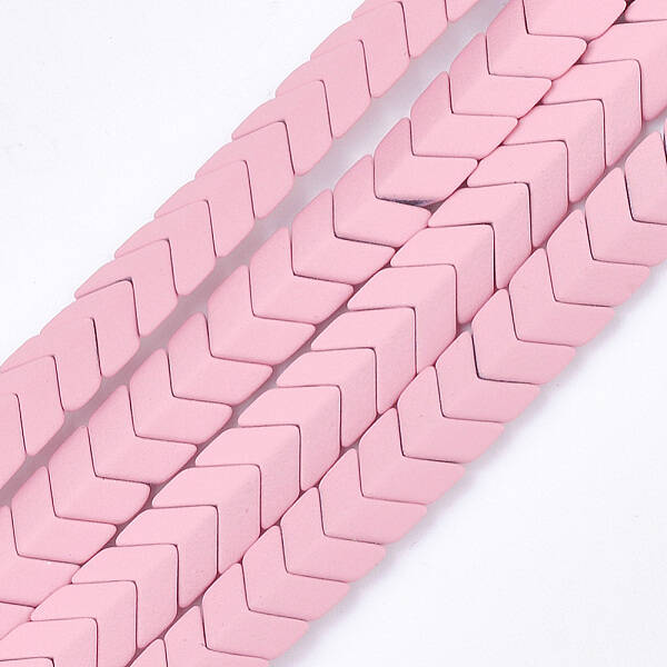 Spray Painted Non-magnetic Synthetic Hematite Beads Strands