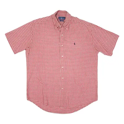 RALPH LAUREN Blake Mens Shirt Red Check L