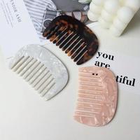 Minimalist Marble Texture Hair Comb, 1 Count Portable Hairdressing Comb, Mini Hair Styling Comb for Daily Travel Outgoing Use...