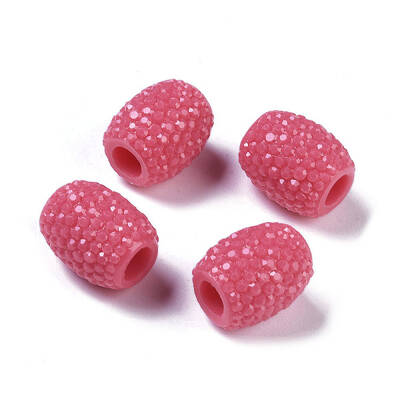 Opaque Resin European Jelly Colored Beads