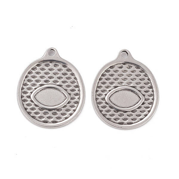 304 Stainless Steel Pendants Cabochons for Enamel