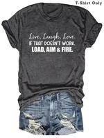 【Plus Size】 Letter Print Round Neck Tee, Casual Short Sleeve Crew Neck T-shirt for Summer, Women's Plus Clothing for Dai...