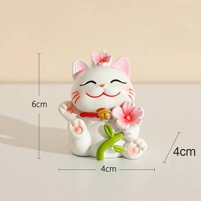 Cute Resin Lucky Cat Figurines