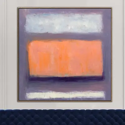 Mark Rothko Canvas Painting Abstract Painting Purple Art Canvas Modern Acrylic Rothko Style Painting Minimalist Abstract Pain...
