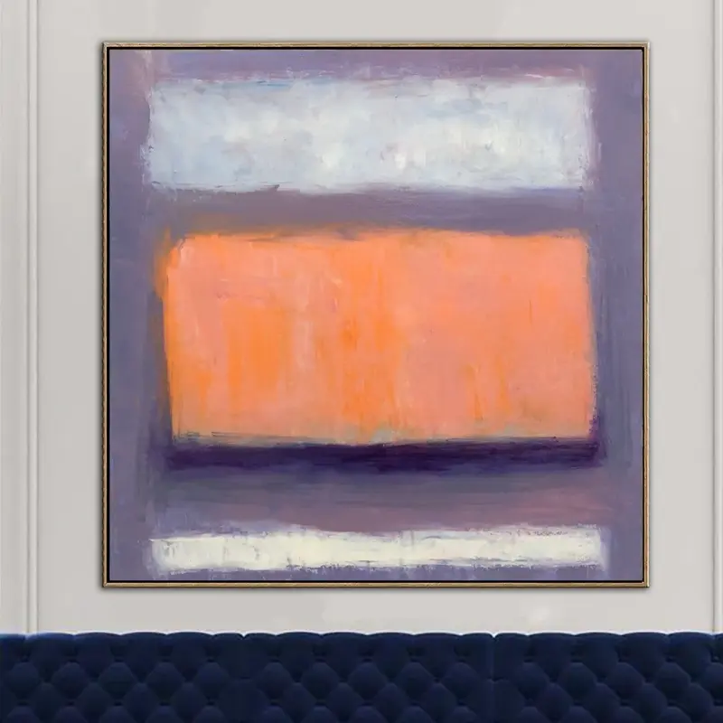Mark Rothko Canvas Painting Abstract Painting Purple Art Canvas Modern Acrylic Rothko Style Painting Minimalist Abstract Pain...