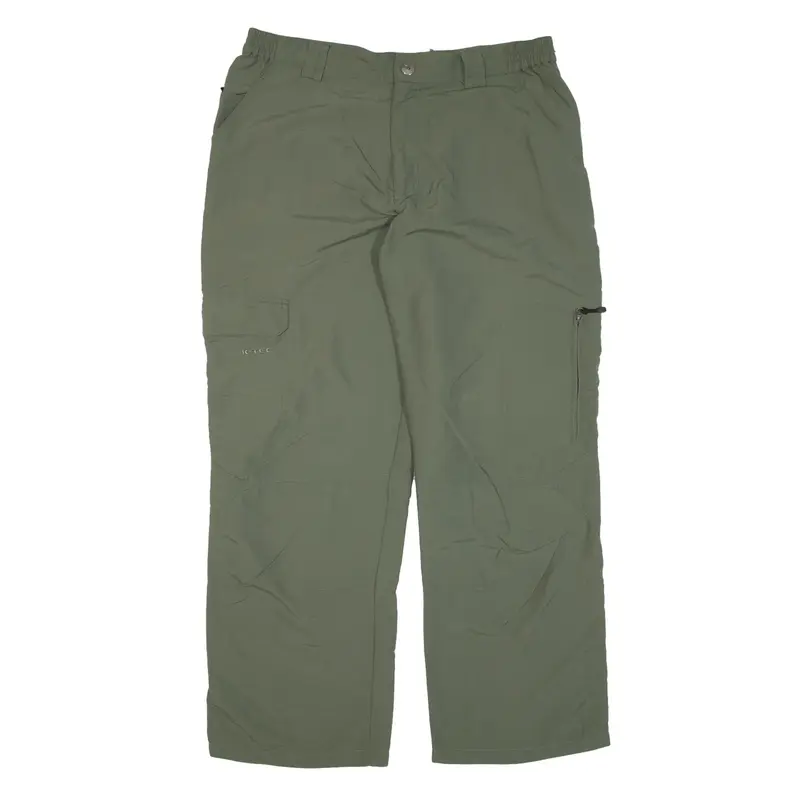 K-TEC Trousers Green Relaxed Straight Nylon Mens W32 L28