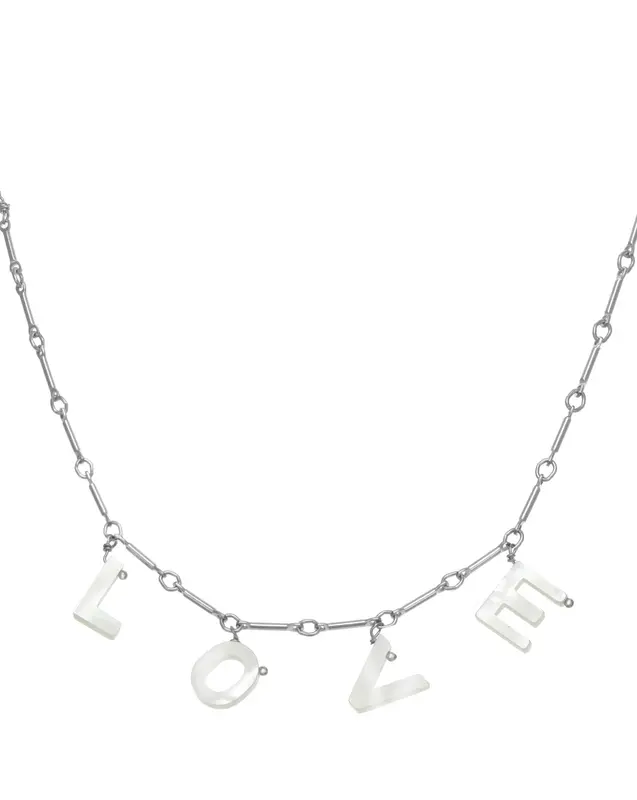 Love Necklace - BACK IN STOCK 05/29/2025 | Metal Color: Silver
