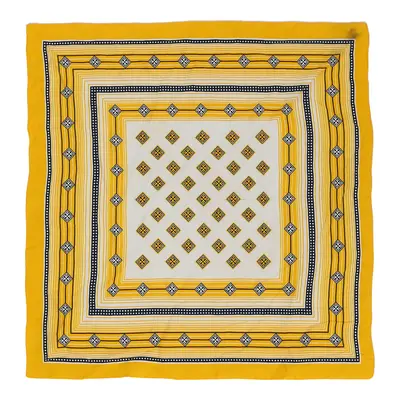 Texture Scarf - No Size Yellow Polyester