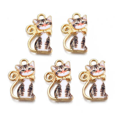 Rack Plating Alloy Enamel Pendants