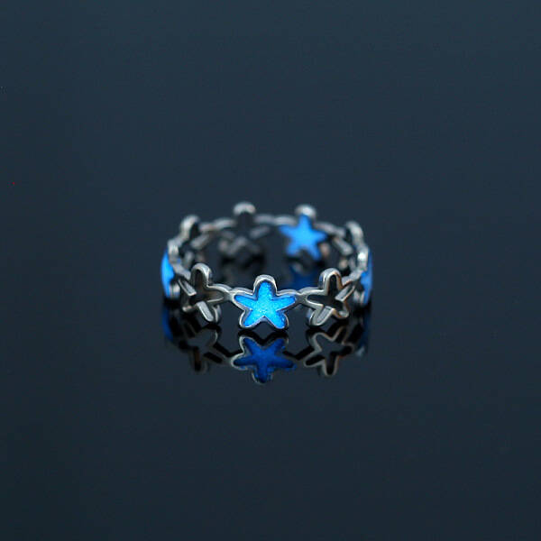 Luminous 304 Stainless Steel Star Finger Ring