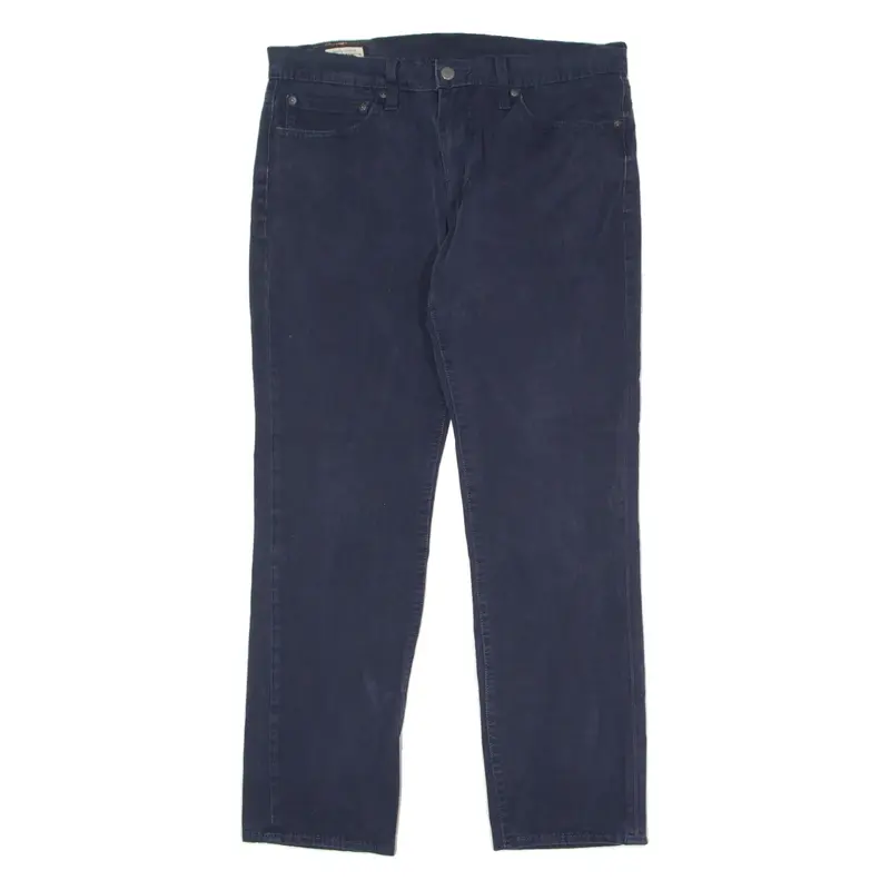 LEVI'S 511 BIG E Mens Twill Trousers Blue Slim Straight W34 L30