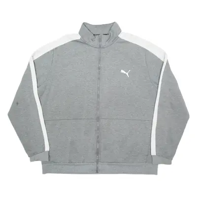 PUMA Mens Sweatshirt Grey High Neck 2XL