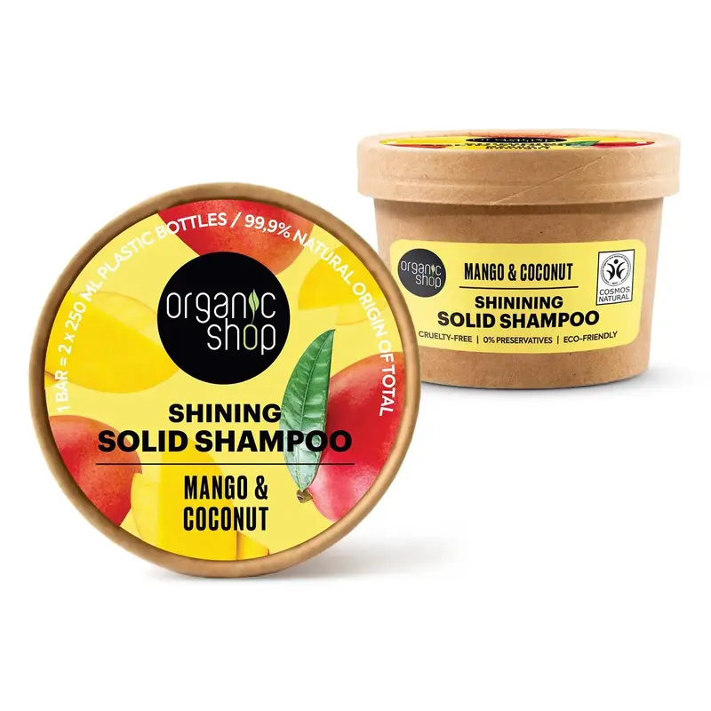 Organic Shop Mango Shampoo Solido Shining 60g