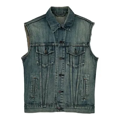 Levis Denim Gilet - Small Blue Cotton Blend