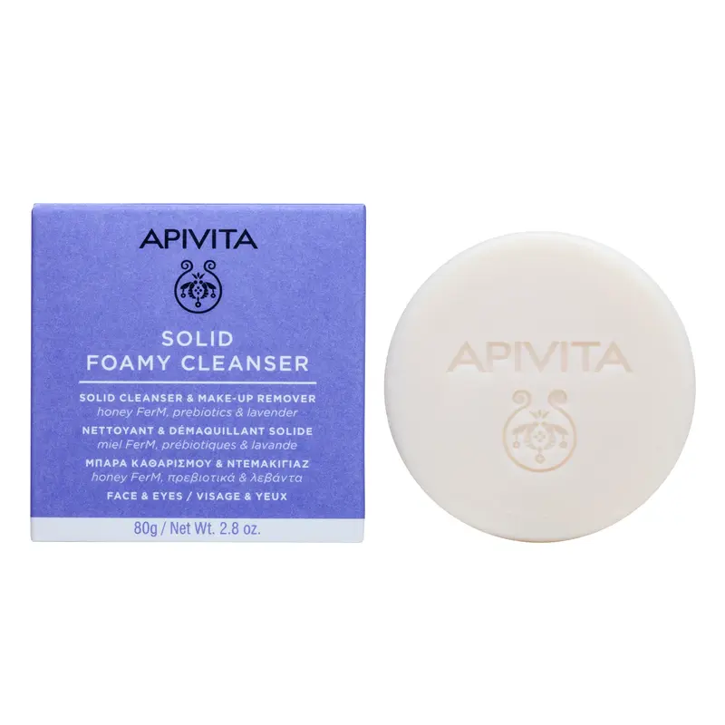 Apivita Solid Cleanser and Make-up Remover 80g