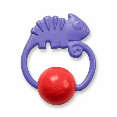Fisher Price Chameleon 2-in-1 Teething Toy Rattles, Unisex, 3+ Months
