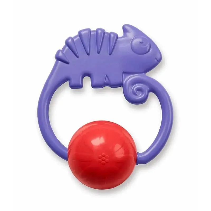Fisher Price Chameleon 2-in-1 Teething Toy Rattles, Unisex, 3+ Months