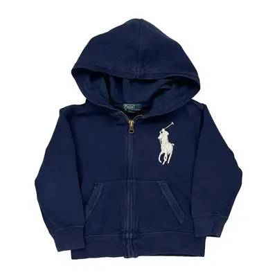 Age 3 Ralph Lauren Hoodie - 2XS Navy Cotton Blend