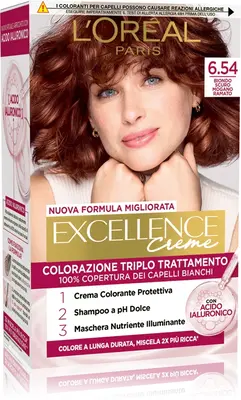 L'oreal color triple treatment excellence n 6.54