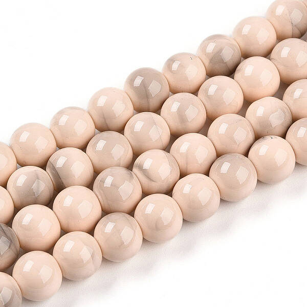 Baking Painted Glass Beads Strands