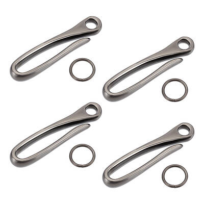 4 Sets Zinc Alloy Hook Clasps