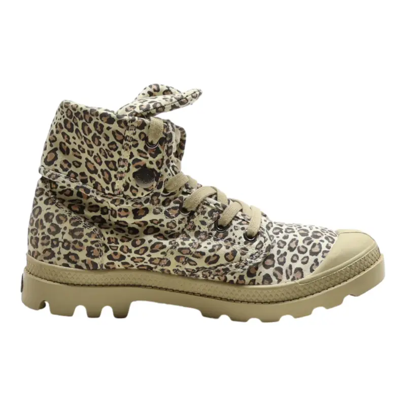 PALLADIUM High Top Trainers Brown Cotton Womens UK 5