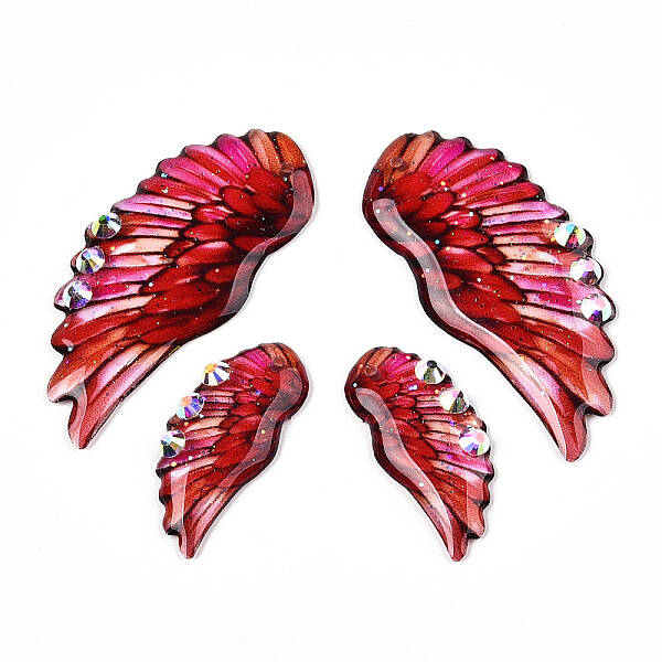 Epoxy Resin Wing Pendants