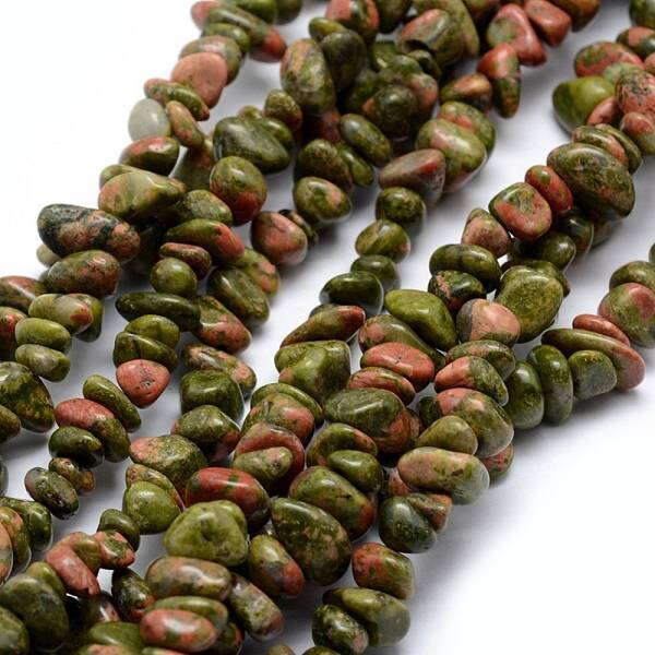 Natural Unakite Beads Strands