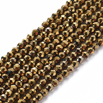 Electroplated Glass Beads Strands