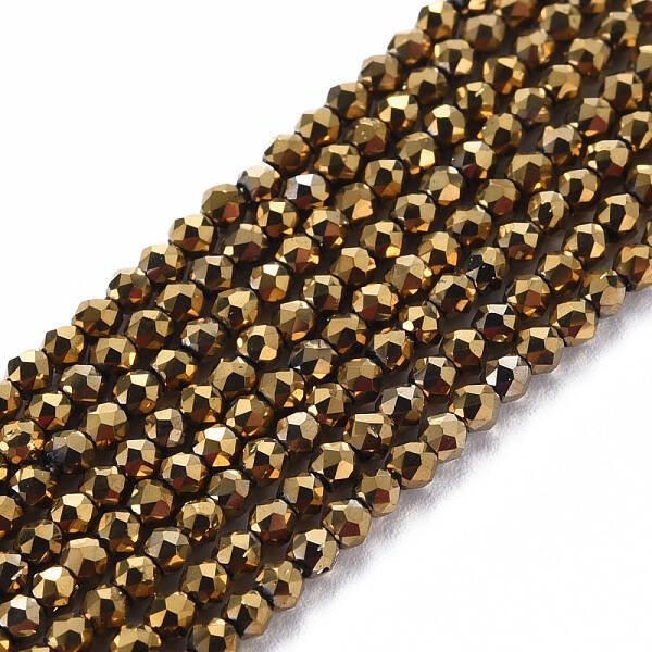 Electroplated Glass Beads Strands