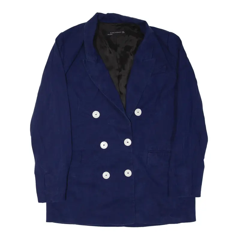 ZARA Blazer Jacket Blue Womens S
