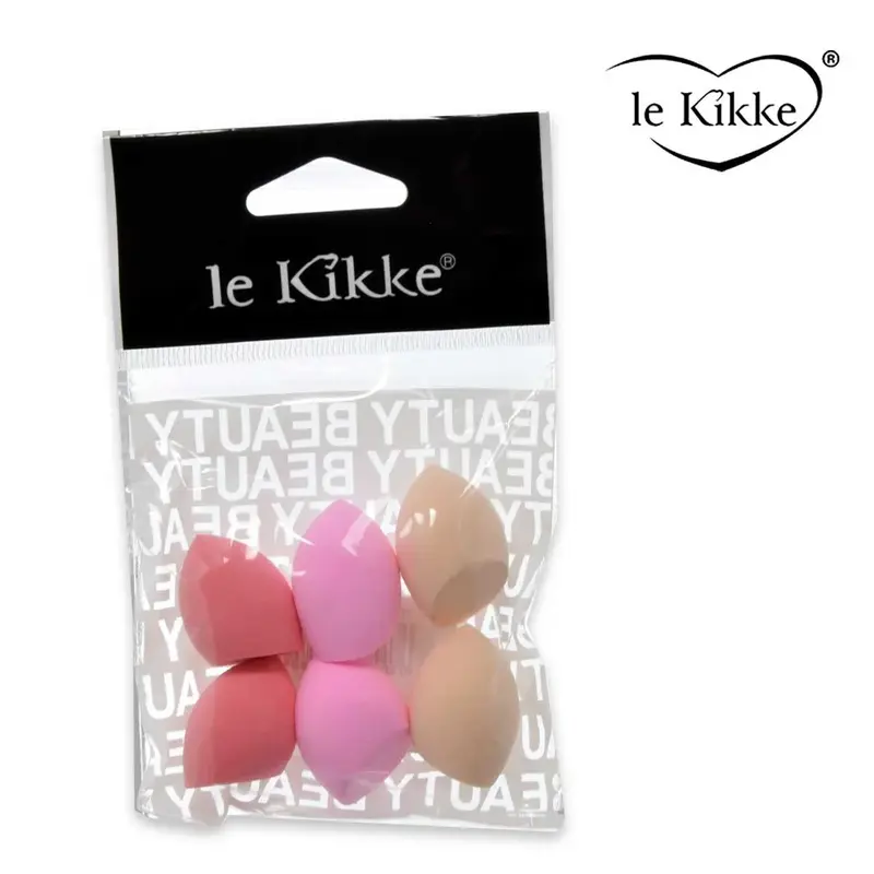 Le kikke Red pink and beige makeup sponge