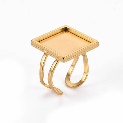 201 Stainless Steel Cuff Pad Ring Settings