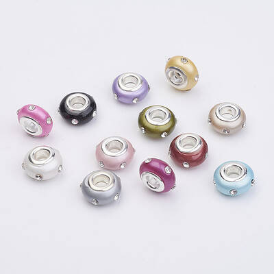 Resin European Beads