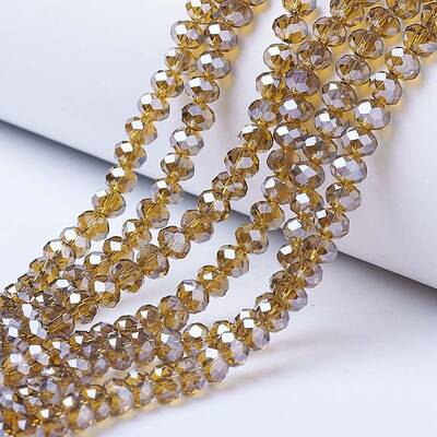 Electroplate Glass Beads Strands