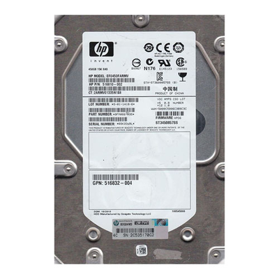 516832-004 HP 450GB 6Gb/s SAS 15000 3.5-inch Hard Drive