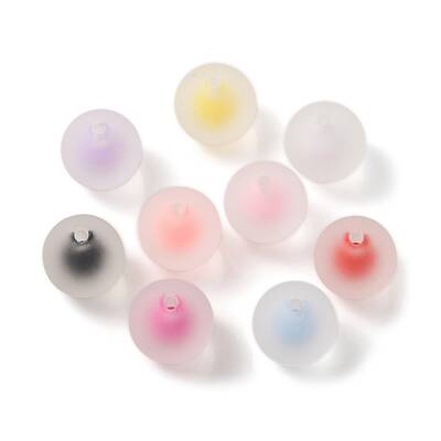 Transparent Frosted Acrylic Beads